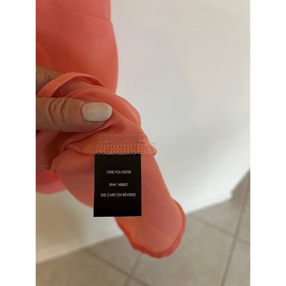 Torrid Flowy Pink Peplum  Polyester Top- Size 3 - Picture 7 of 9